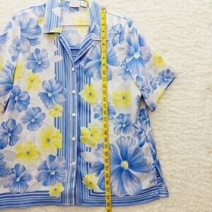 Blouse Size L Tropical Cruise Coastal Office Vacation Resort Everyday Casual Y2K